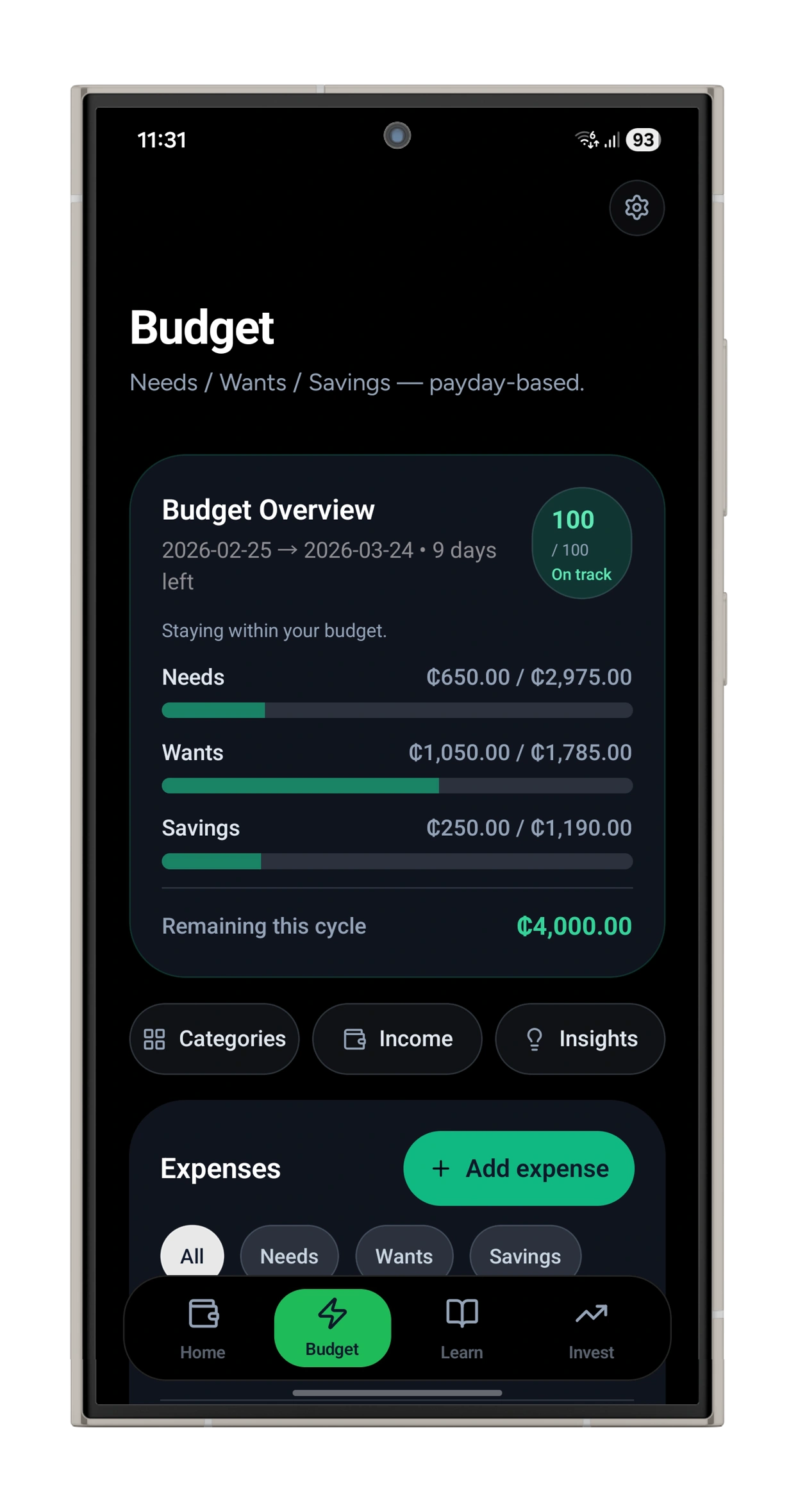 CediWise financial literacy and analytics dashboard